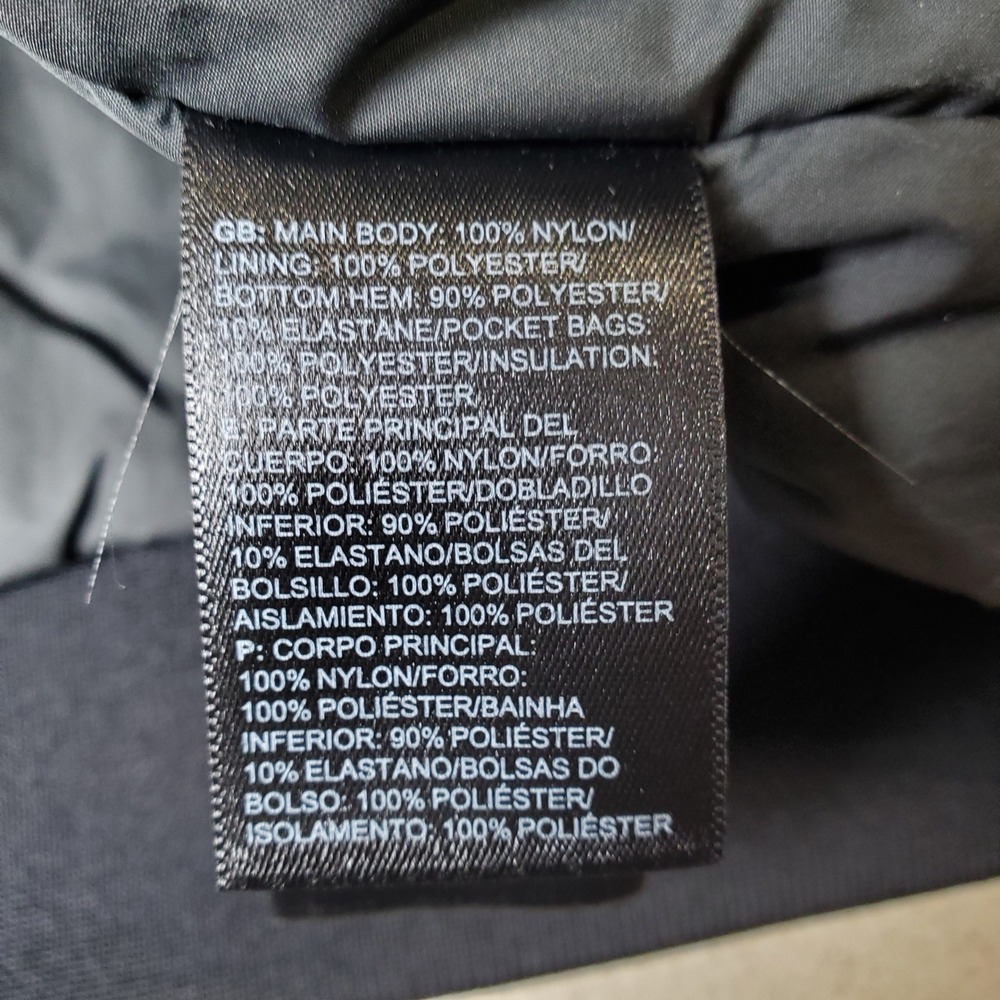 The North Face Mens Insulated Bomber Jacket Olive Green Medium Full Zip Pockets - Picture 10 of 10